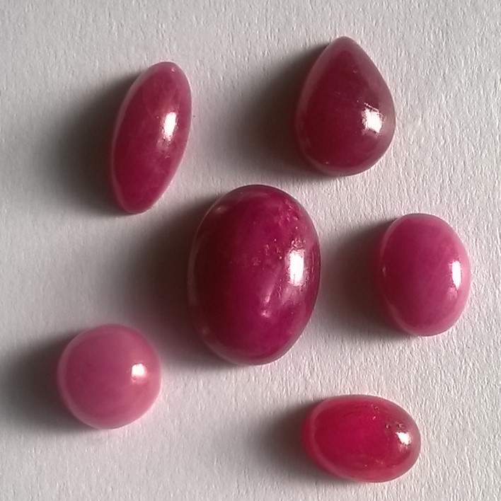 Ruby Cabochons